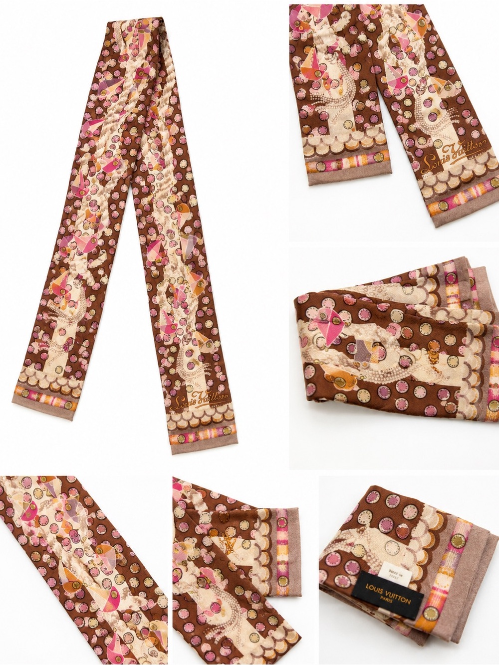 Authentic Louis Vuitton Silk Twilly